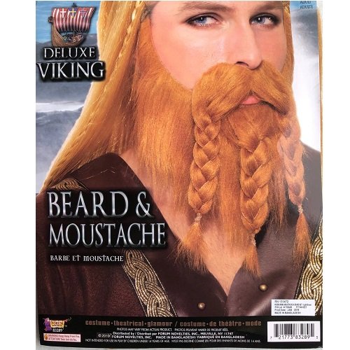 Barba Y Bigote Vikingo Rubio Hombre Adulto