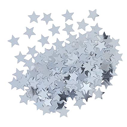 Confetti Estrellas Plateadas