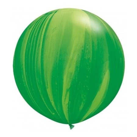 Globo Marmoleado Verde 30