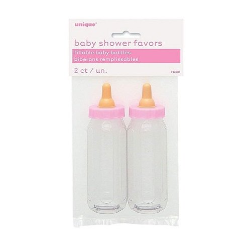 Biberones Baby Shower Rosado